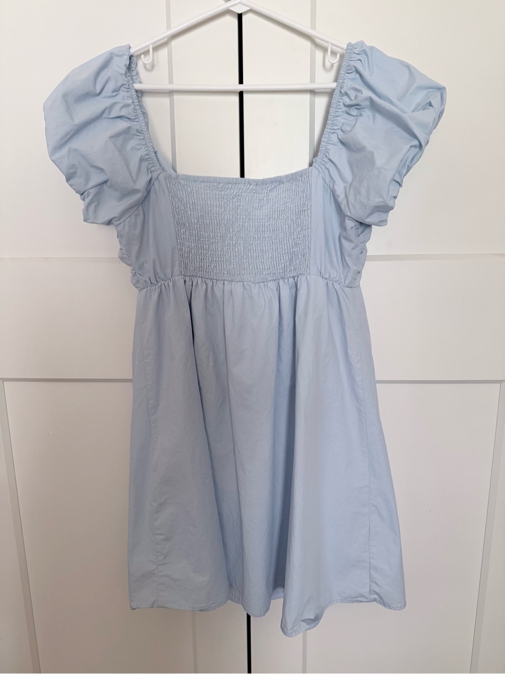 Altar’D state Light Blue Puff Sleeve dress size L - Picture 2 of 3